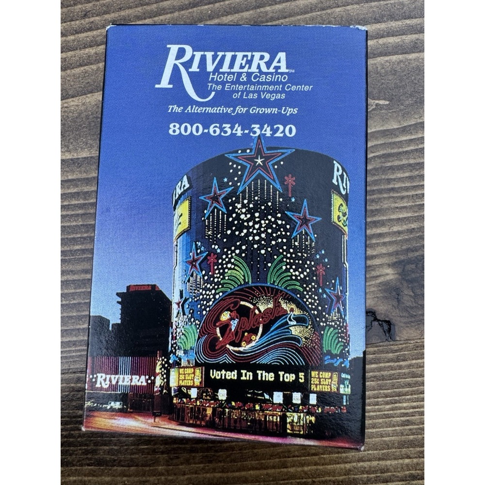 Vintage Riviera Las Vegas Playing Cards Open Deck Casino Hotel Souvenir
